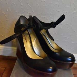 Jessica Simpson - Black Doll Platforms -JS CAM